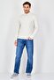 Men Regular Fit Long Sleeve Solid Polo Shirt, Ivory - 3