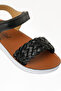 Jenna F Black Girls' Sandals - 7