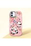 Pink Silicone Case with Shock-Absorbing Camera Protections Compatible with iPhone 12/12 Pro