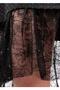 Niche Design Fashionable Lace Diamond A-Line Dress - 4