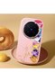 Vivo X300 Pro Compatible Shock-Absorbing Camera Protected Pink Silicone Case - 2