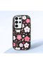 Black Silicone Case Compatible with Samsung Galaxy S24 Ultra with Shock-Absorbing Camera Protections