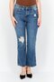 Women Skinny Fit Straight Leg Denim Jeans, Mid Wash