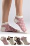 Women's Cotton Booties Socks Colorful 4-Piece Pack