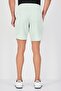 Men Solid Basic Shorts, Light Green - 2