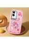 Vivo Y04/Y04S Compatible Shock-Absorbing Camera Protected Pink Silicone Case - 2