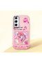 Realme C65 4g Compatible Shock-Absorbing Camera Protected Pink Silicone Case