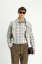 Plaid Flannel Shirt with Pockets - 8683841797029