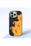 Black Silicone Case with Shock-Absorbing Camera Protections Compatible with iPhone 12/12 Pro