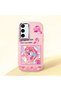 Pink Silicone Case with Shock-Absorbing Camera Protection Compatible with Samsung Galaxy S23 Fe
