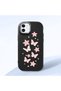 Black Silicone Case with Shock-Absorbing Camera Protections Compatible with iPhone 12/12 Pro