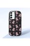 Black Silicone Case with Shock-Absorbing Camera Protection Compatible with Samsung Galaxy S22