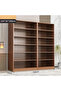 Modern Solid Wood Bookshelf Floor Rack Wall Mounted Corner Storage Bookcase - 2