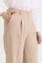 Single Pleat High Waist Palazzo Trousers Stone - 3