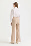 Single Pleat High Waist Palazzo Trousers Stone - 4