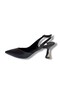 C-Shoes Bç93-26 Washed Leather Thin Heel Open Back Women's Stiletto (8cm) - 3