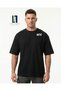 Nate diaz designed men's black oversize t-shirt | 100% cotton | premium print - 2