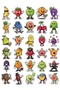 Sweet Food Fruit Sticker Set 150 Pieces - Mega Pack of 5 No03 - Laptop Notebook Agenda