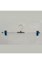 10 Pieces of Nickel-Coated Hangers, Galvanized Wire, Skirt and Trouser Hangers 40 cm - 2