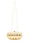 Modern Design Mirror Surface Clutch Women's Evening Dress Bag Mack Gold - 3