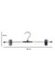 10 Pieces of Nickel-Coated Hangers, Galvanized Wire, Skirt and Trouser Hangers 40 cm
