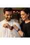 ROYAL FORCE Elara Square Duo Couple Watch Black Watches Set for Men & Women, watch Gift Set - 8