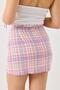 Women's plaid mini skirt - lilac - 6