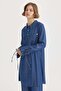 Lyocell trousers with lace detail tunic set indigo - 2