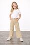 Girl's Wide-Legged Jean Pants with Pockets - 3