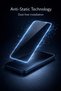 Samsung A57 Black Case Inner Fabric 2 Pieces Ghost Screen Protector Full Coverage Anti Static - 4