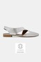 Women's Lame Genuine Natural Leather 36-41 Size Side Open Ballet Flats - 5