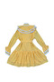 Sweet Retro Tie Neck Long-Sleeved Dress - 2