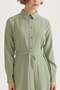 Belted Lyocell Shirt Dress Green - 3