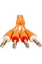 Audio Cable Set 1/4'' Jack - 1/4'' Jack Orange Straight 3m - 4