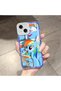 iPhone 15 Compatible Camera Protected Anti-Shock Aesthetic Print Patterned Transparent Silicone Case - 2