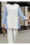 Women's Hijab Tunic Striped Shirt Detailed Tunic - 3