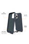 حافظة iPhone 15 Pro Max المتوافقة مع TGCO AiHTTg Edge T-Max Matte Stand - رمادي - 6
