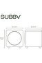 SUB8VMWW Sealed Powered Subwoofer with Grille | 300W Peak Power | 8" Woofer | Matte White - 7
