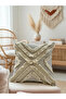 Raw Linen Square Throw Pillow with Multiple Tassels, 2 Pieces of Throw Pillow Covers 43X43 - 5