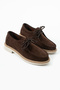 Luby Brown Suede Genuine Leather Lace-Up Loafer - 2