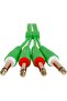 Audio Cable Set 1/4'' Jack - 1/4'' Jack Green Straight 1.5m - 4