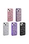 iPhone 14 Compatible Shiny Stone Design Tgco Linea Case-Purple - 2