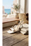 Genuine Leather Banded Square Toe Evening Dress Women's Shoes - 3