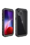 حافظة مقاومة للماء TGCO 1-1 متوافقة مع هاتف iPhone 13 Mini - أسود