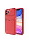 حافظة TGCO Cardix متوافقة مع هاتف iPhone 11 Pro Max - أحمر