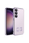Galaxy S23 Plus Compatible Camera Protected Case with Logo Displaying Tgco Omega - Lilac