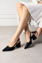 Aurelia Black Open Back Evening Dress Heeled Shoes - 3