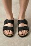 Comfort Series Men's Slippers Double Strapped Daily Beach Black - 3