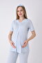 Pajama Set with Robe and Short Sleeves for Maternity and Pregnancy, Set of 3 - 4
