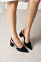 Aurelia Black Open Back Evening Dress Heeled Shoes - 4